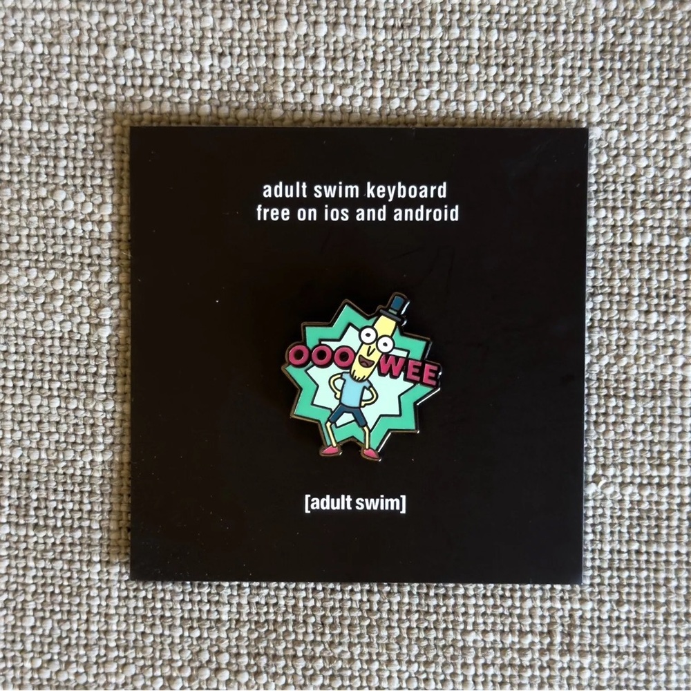 SDCC 2015 Adult Swim On The Green Rick And Morty Pin Mr. Poopybutthole Comic Con